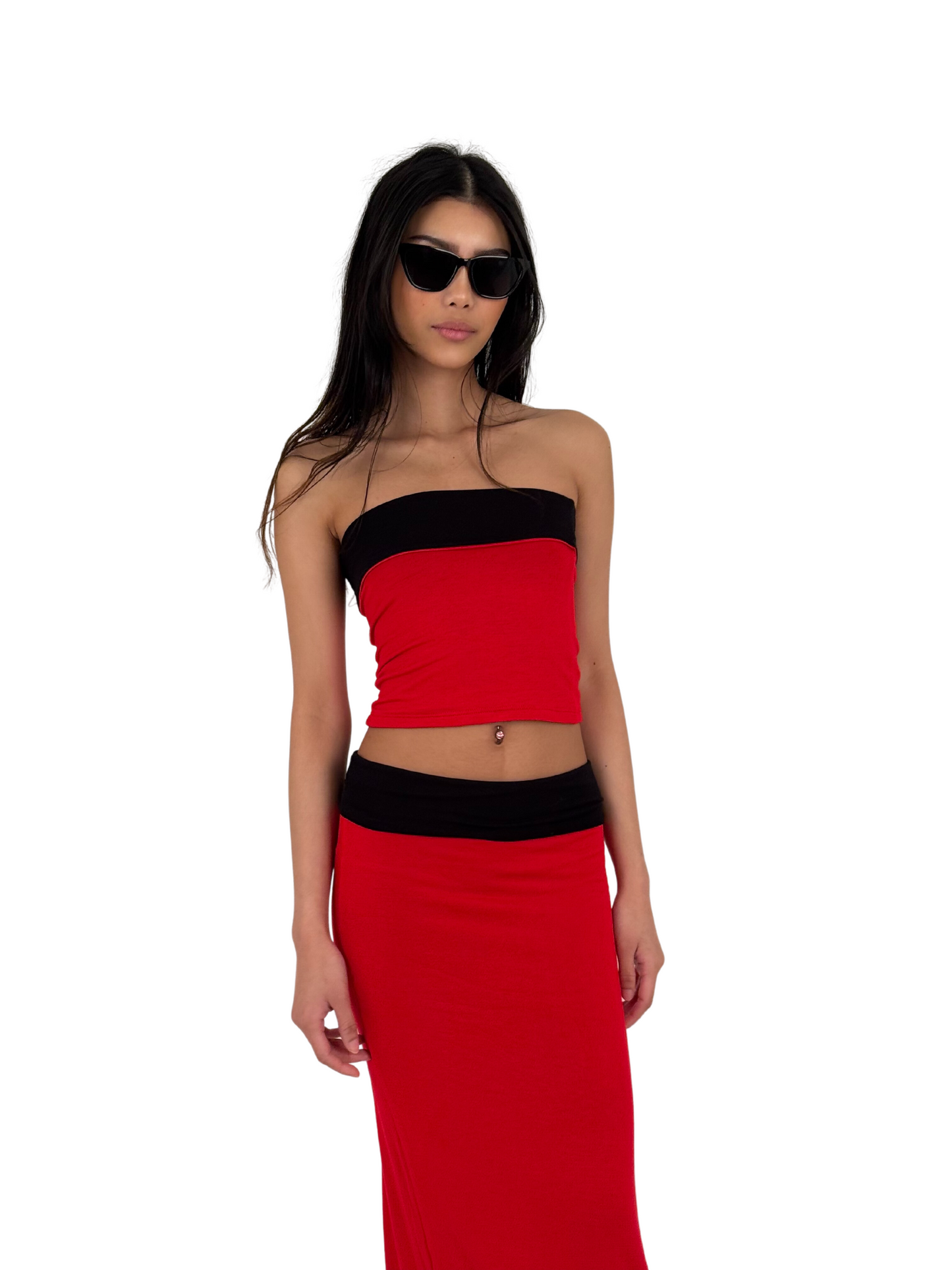 Zaiizy Twotones Tube Top