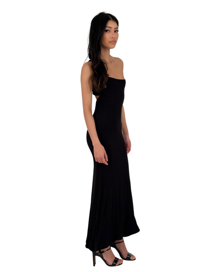 Zaiizy Open Back Soft Maxi Dress