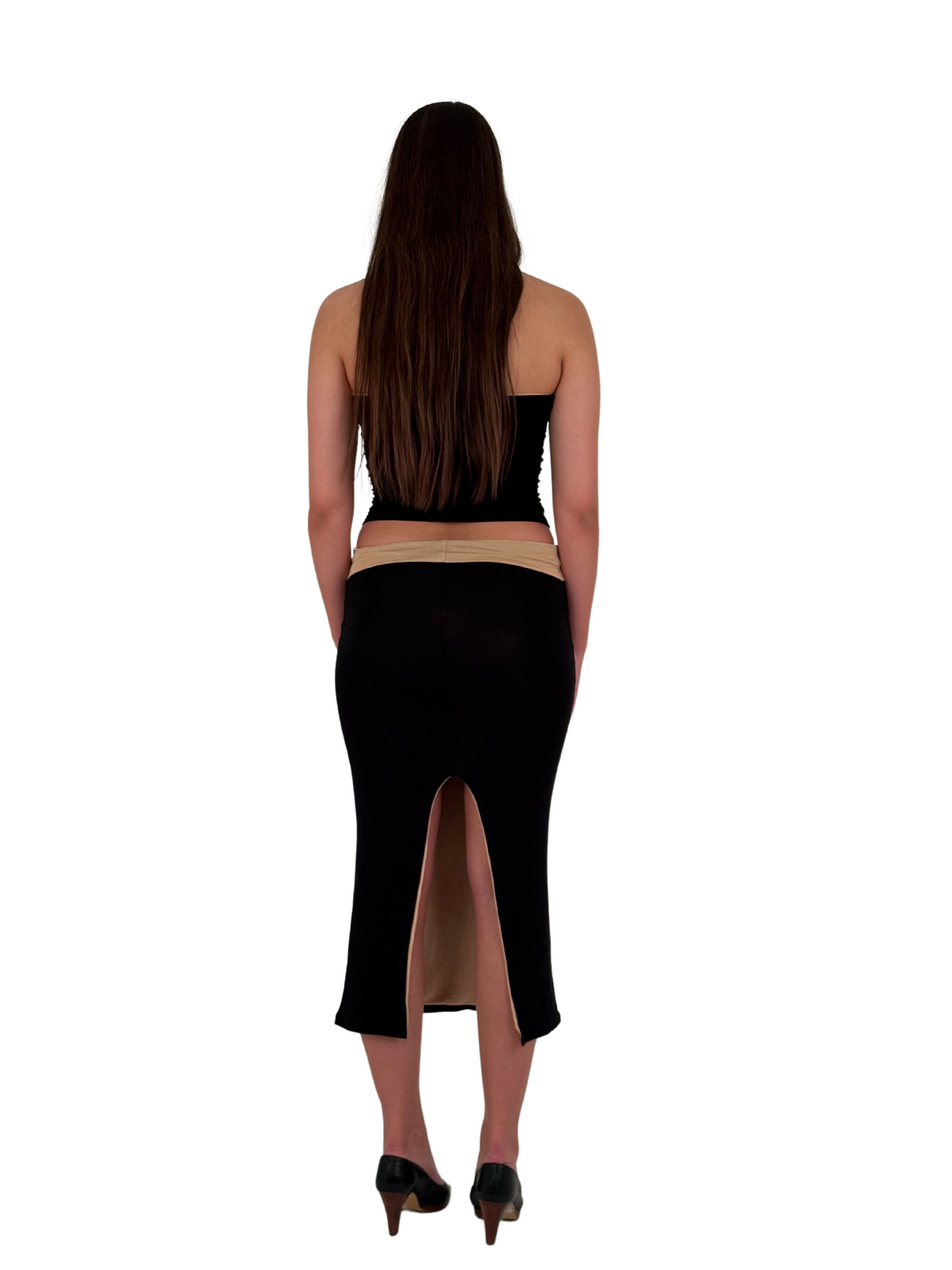Zaiizy Twotones Long Skirt